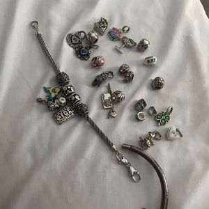 Brighton charms and 2 bracelets all together